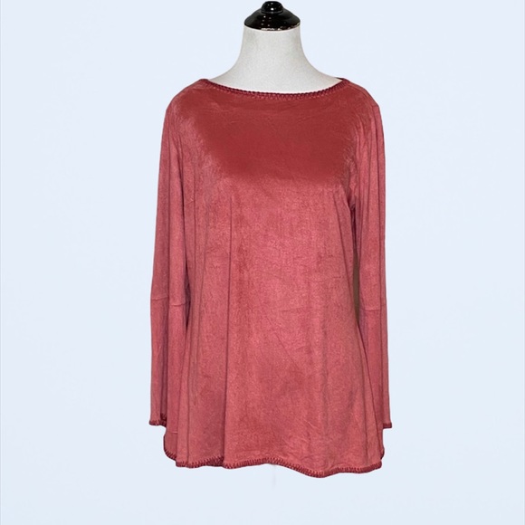 Soft Surroundings Beatrix faux suede tunic- Size Small - Picture 2 of 13